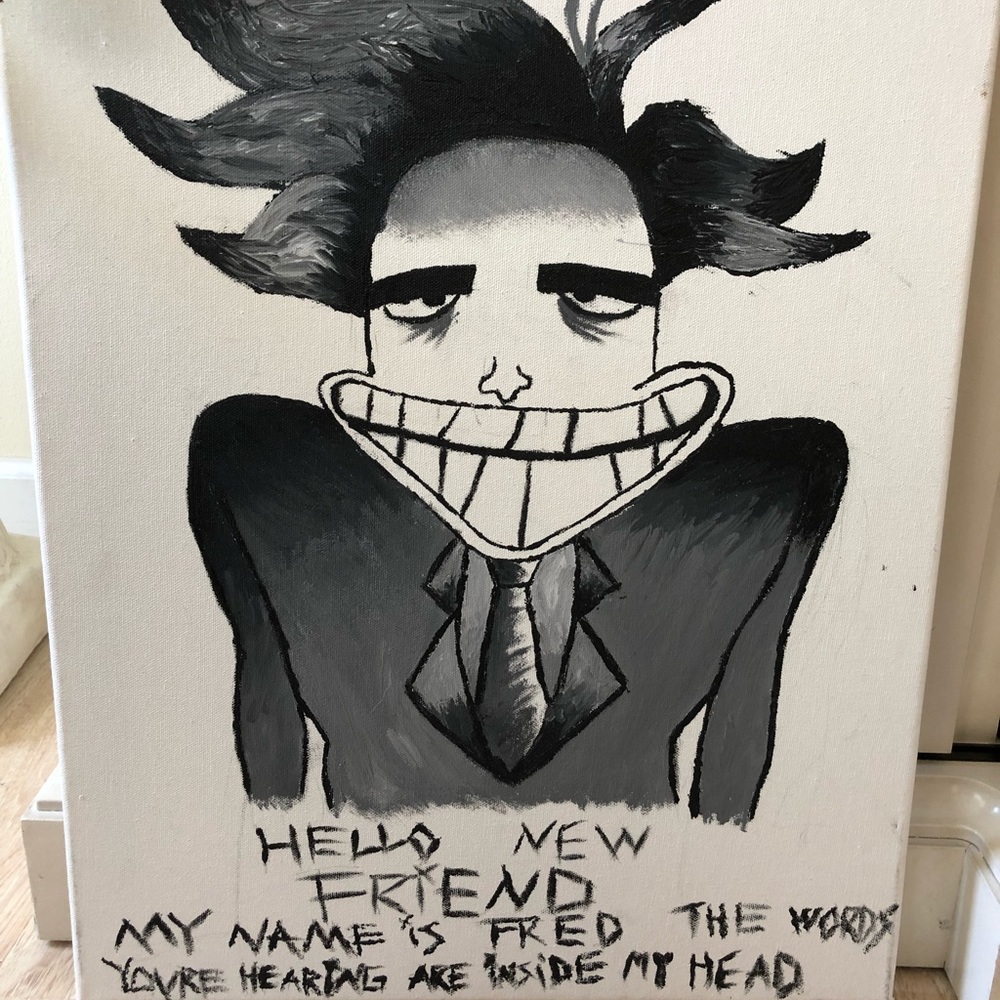 Courage the cowardly dog canvas